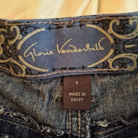 Gloria Vanderbilt Denim Blue Women's Cargo Shorts - Picture 5 of 7